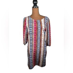 Pink Owl colorful lightweight dress S